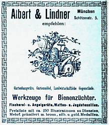 Anzeige Albert & Lindner (1908)
