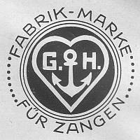 Marke Anker, GH, Herz, Zangen, Gebr. Heller