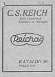 Katalog, C. S. Reich, 1935